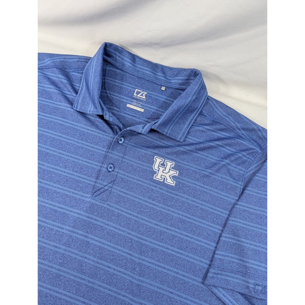 Cutter Buck Kentucky Wildcats blue performance polo shirt Adult Basketball XXL